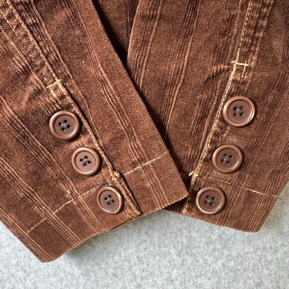 VTG Gadzooks Corduroy Jacket Women’s Large Brown Boho 70s Hippie Fall Festival - Picture 5 of 12